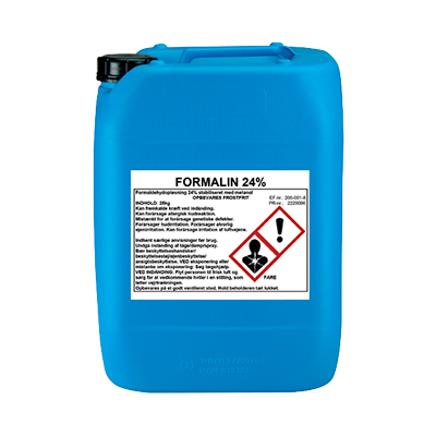 Formalin/Formaldehyd 24 % BPR 25 kg.