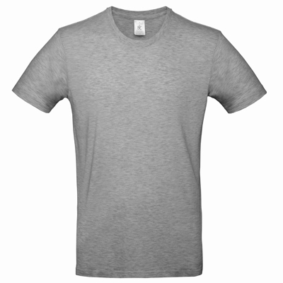 T-shirt bomuld gråmeleret str. 2XL