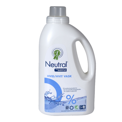 Neutral vaskemiddel flydende, hvidvask 700 ml.