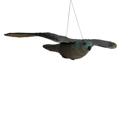 Hg, flyvende skrmmefugl 54x36cm gr plastik